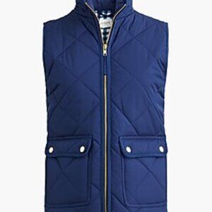 J Crew Quilted Puffer Vest Size S